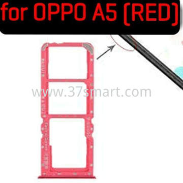 OPPO A3s/A5 SIM Tray Red
