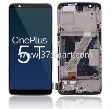 OnePlus 5T A5010 Rigenerati Lcd+Touch+Frame Nero