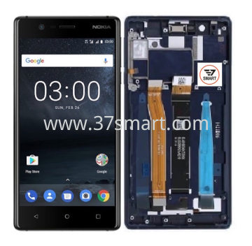 Nokia 3 Lcd+Touch+Frame Black