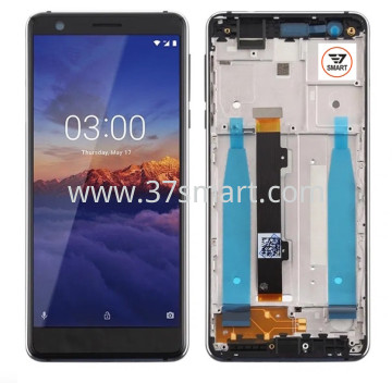Nokia 3.1 Lcd+Touch+Frame Schwarz