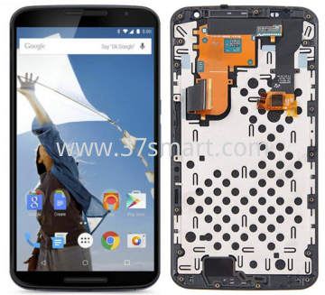 Moto Google Nexus 6 Regenerate Lcd+Touch+Frame Schwarz