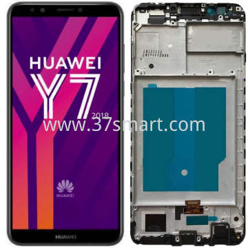 Huawei Y7 2018 Lcd+Touch+Frame Nero
