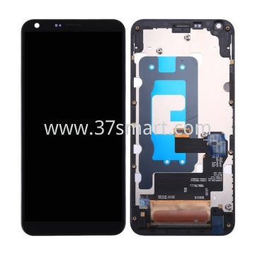LG Q6 Lcd+Touch+Frame Black