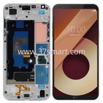 LG Q6 Single-SIM Lcd+Touch+Middle Cover Argento