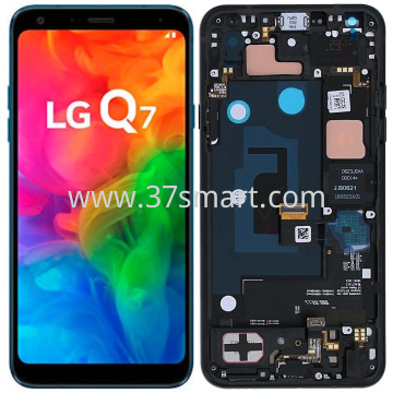 LG Q7 Lcd+Touch+Frame Nero