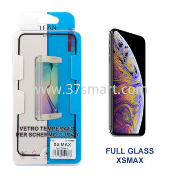 IP-15 iPhone Xs Max, iPhone 11 Pro Max Full Coverage Tempered Glass Black
