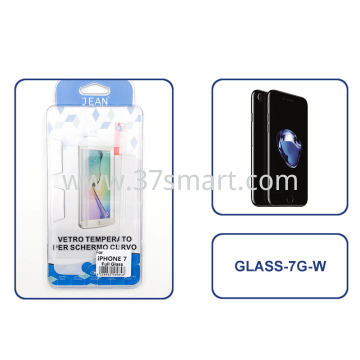 IP-08 iPhone 7, iPhone 8 Full Coverage Tempered Glass White