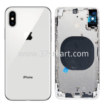iPhone Xs Max Cover Posteriore+Frame Argento
