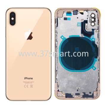 iPhone Xs Max Cover Posteriore+Frame Oro