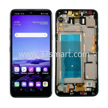 LG Q60 2019 Lcd+Touch+Frame Solo Un Sim Card Nero