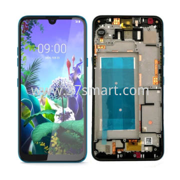 LG Q60 2019 Lcd+Touch+Frame Single Sim Card Blue