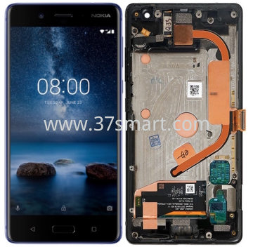 Nokia 8 Sirocco Lcd+Touch+Frame Black