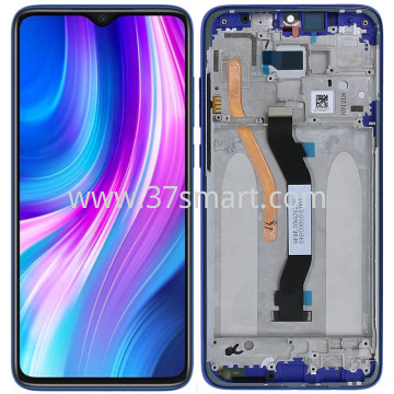 XIAOMI Redmi Note 8 Pro Lcd+Touch+Frame Blau
