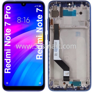 XIAOMI RedMi Note 7 Lcd+Touch+Frame Blu