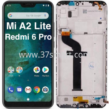 Mi A2 Lite, Redmi 6 Pro Lcd+Touch+Frame Nero