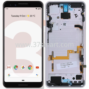 Google Pixel 3 Lcd+Touch+Frame Rosa