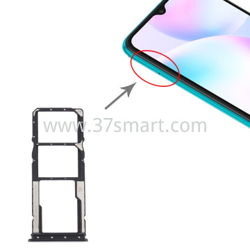 Funda con Cuerda para Xiaomi Redmi 9A/Redmi 9AT, Carcasa Brillante Glitter Transparente Silicona