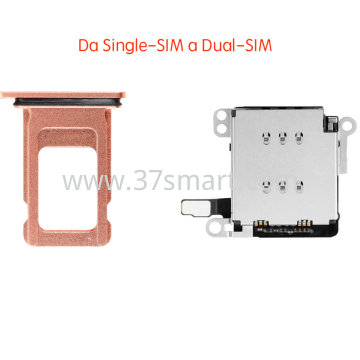 iPhone XR Flex Dual-SIM+Tray, Change Single-SIM to Dual-SIM Pink