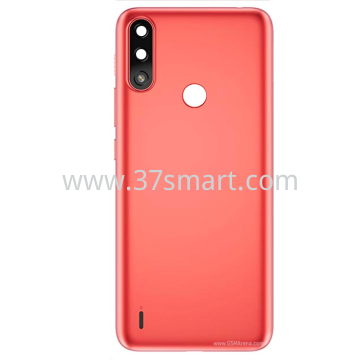 Moto E7 Power Cover Back+Camera Lens Koralle