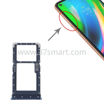 Moto G9 Plus SIM Tray Blue