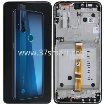 Motorola One Hyper Lcd+Touch+Frame Blue