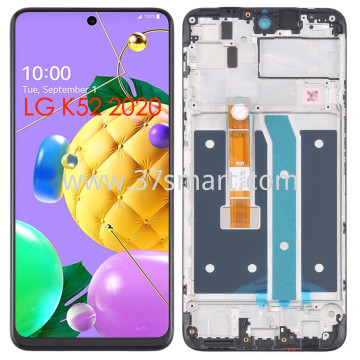 LG K52 2020 Lcd+Touch+Frame Nero