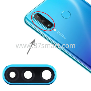 Huawei P30 Lite Vetro Fotocamera+Supporto Blu