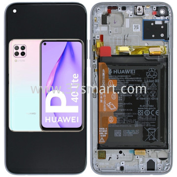 Huawei P40 Lite Service Pack Display Rosa