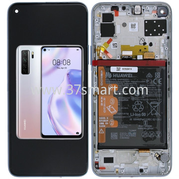 Huawei P40 Lite 5G Service Pack Display Silber