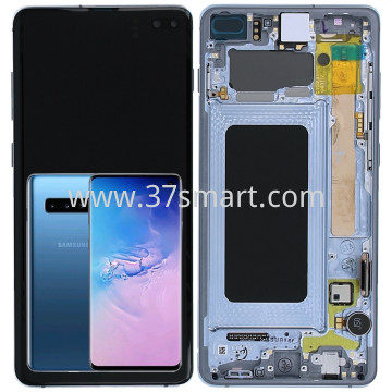 Samsung S10 Plus G975F Service Pack Display Blau