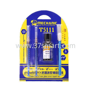 Mechanic T5111 Kit Rimozione Colla Cover Back iPhone Set Bulk