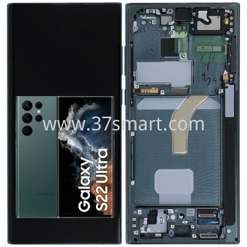 Samsung Galaxy S22 Ultra S908 Service Pack Display Green