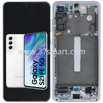 Samsung S21 FE G990 Service Pack Display Weiß