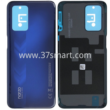 Realme Narzo 30 5G Cover Back Used Disassembled from Mobile Blau