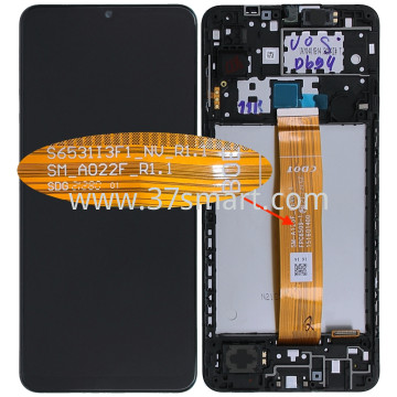 Samsung A12 2021 A125F Version BOE With Flex Code A022 Service Pack Display Schwarz