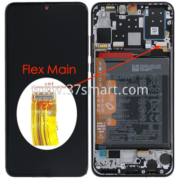 Huawei P30 Lite, Huawei P30 Lite New Edition Service Pack Display With Flex Main Connection Small Size Versione 48MP Nero