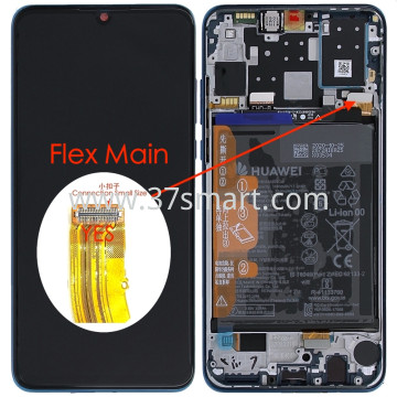 Huawei P30 Lite, Huawei P30 Lite New Edition Service Pack Display With Flex Main Connection Small Size Versione 48MP Blue