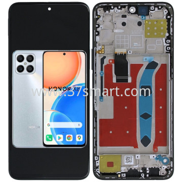 Honor X8 Lcd+Touch+Frame Argento