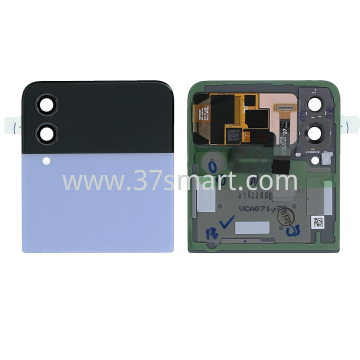 Samsung Z Flip 4 2022 F721B Service Pack Battery Cover Top+Outer LCD Display Blu