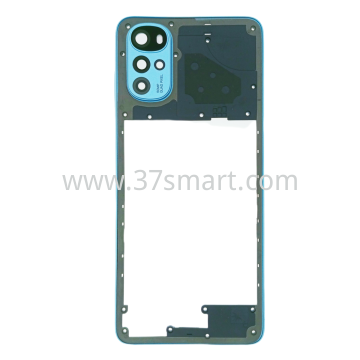 Moto G22  Middle Cover Blau