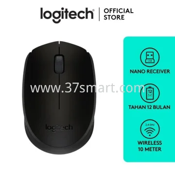 Logitech Wireless Mouse B170 USB Port Nero