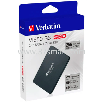 Verbatim SSD, SATA-III, 6.35cm (2.5''), Vi550 (R)560MB/s, (W)460MB/s 256GB