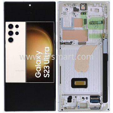 Samsung S23 Ultra S918 Service Pack Display White