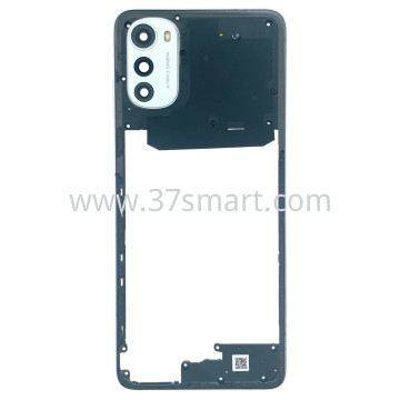 Moto E32 XT2227 Middle Cover+Camera Lens Argento