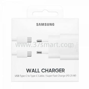 Samsung Charger USB-C 25W+Cable Type-C EP-TA800XBEGWW/EP-TA800XWEGWW White