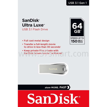 Sandisk USB 3.2 Ultra Luxe Gen1 Flash, Drive,,(R)400MB/s 64GB