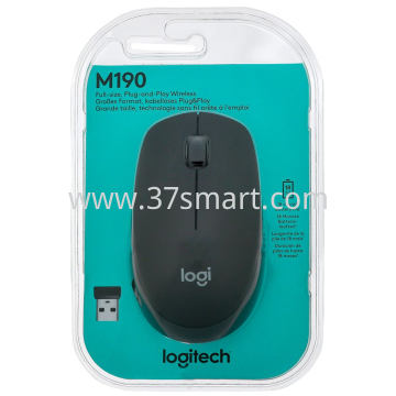 Logitech 无线鼠标 M190 USB Port 黑色