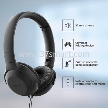 Philips On-Ear UH201BK/00 Headphones Nero