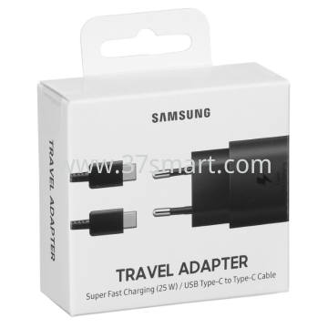 Samsung Charger USB-C 25W+Cable Type-C EP-TA800XBEGWW/EP-TA800XWEGWW Schwarz