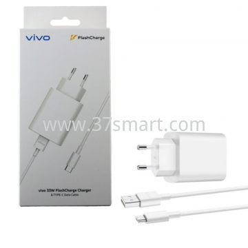 Vivo Wall Charger 33W,3A USB-A with USB-C Cable 5469192 White